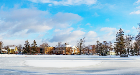 White park and law school winter exterior