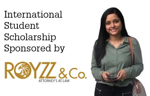 Nabhali Mhatre, International Student Scholarship Recipient