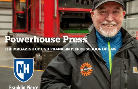 Cover of the first edition of the Powerhouse Press featuring Wayne Presby, JD '82