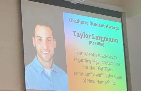 Taylor Largmann Wins Kidder Award
