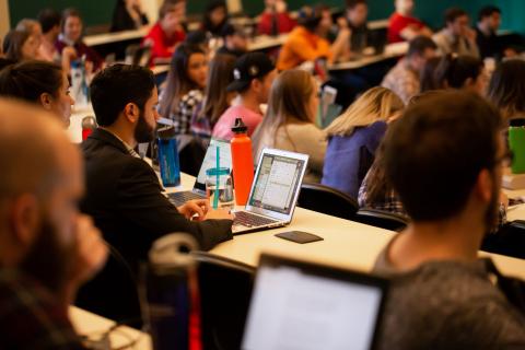 law students in a classroom