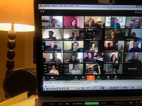 Image of Zoom meeting from reunion