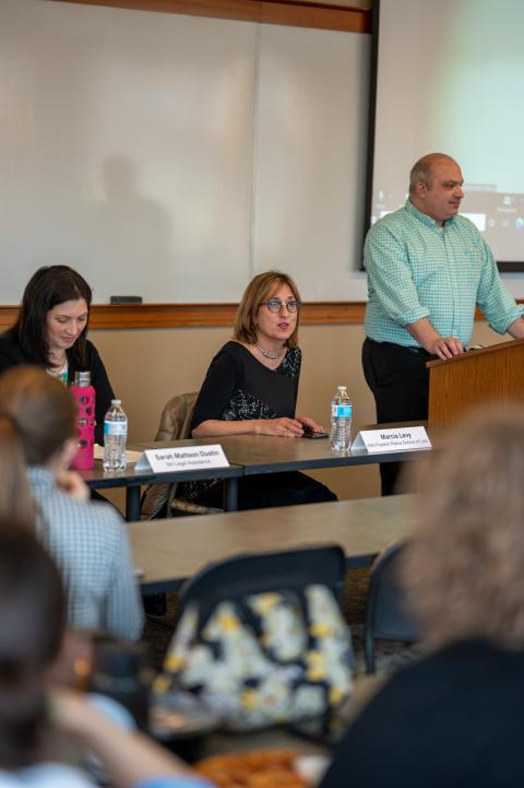 Marcia Levy presenting during Career Services Week this past semester