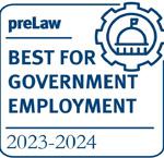 PreLaw Best for Government Employment seal