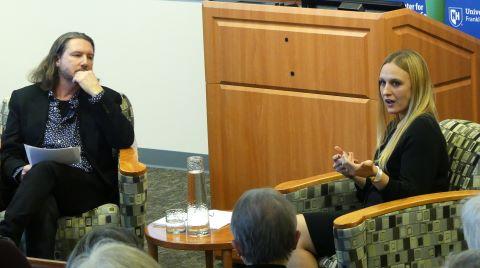 NPR Correspondent Sarah McCammon at Justice & Journalism event