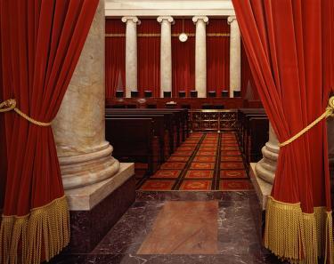 Interior of U.S. Supreme Court