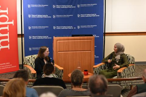 Justice & Journalism event with NPR's Asma Khalid