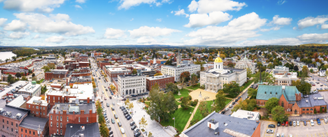 Ariel view of Concord, NH