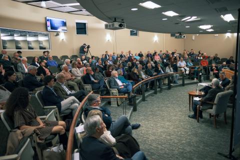 audience at state constitution disussion